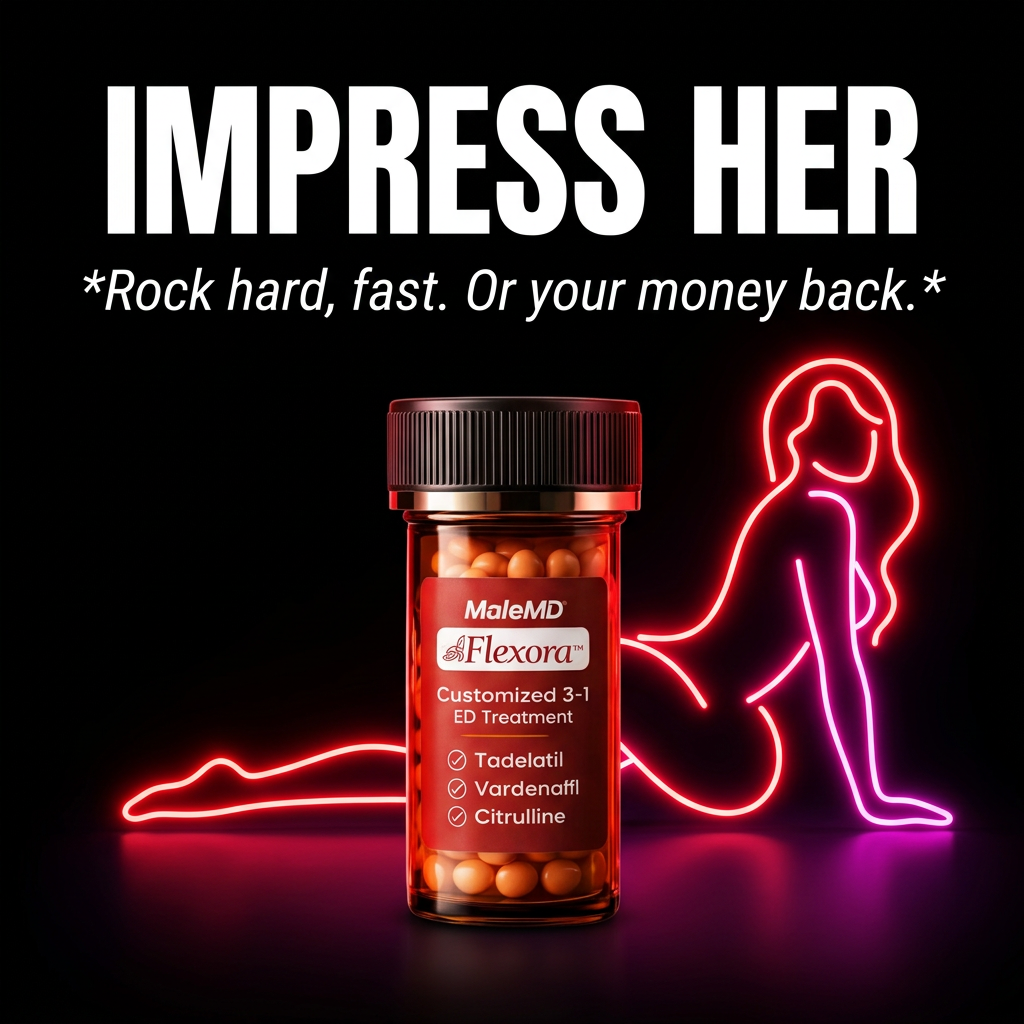 Vitality Today UK Facebook ad: Goodbye Blue Pill. Always Ready.