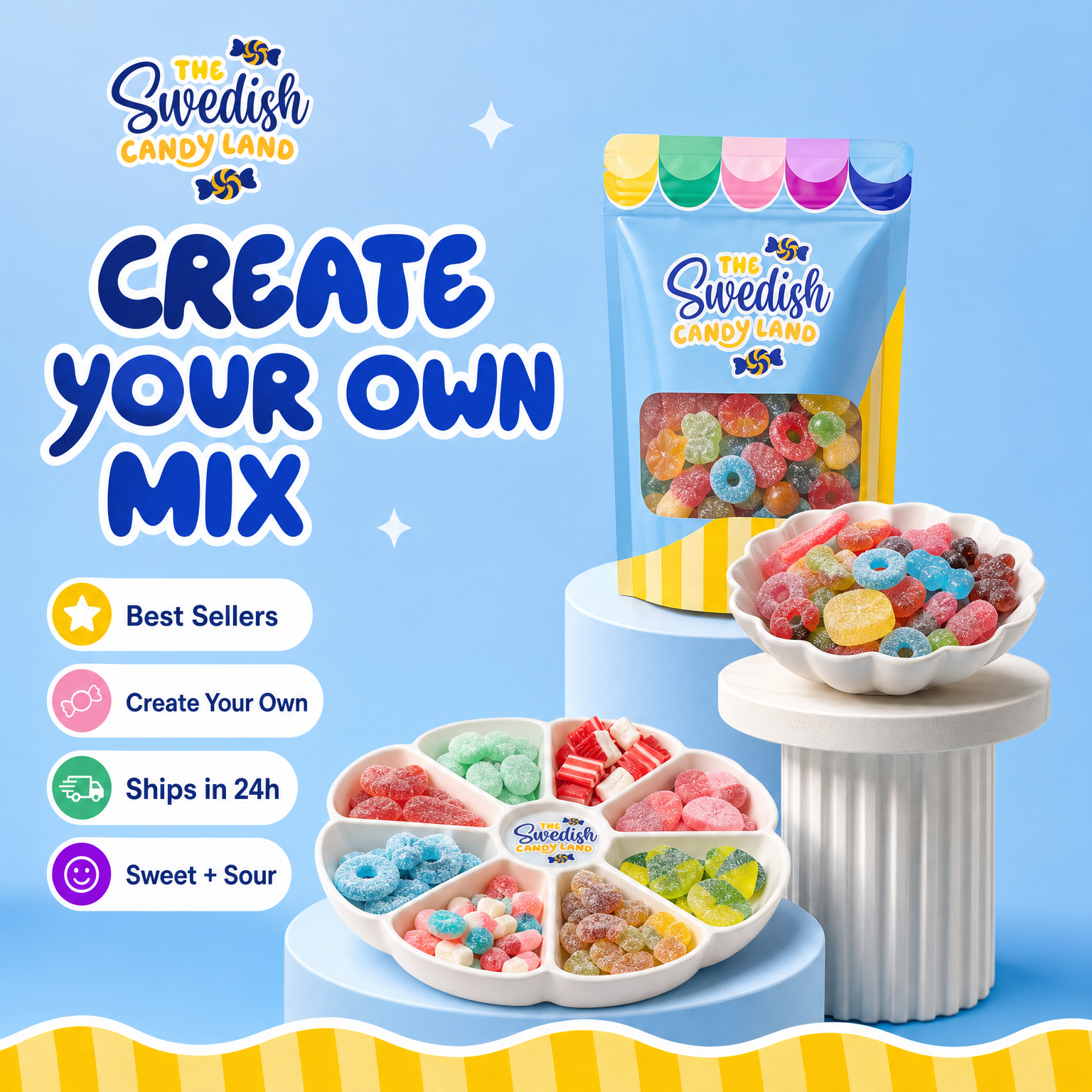 Swedish Candy Land Facebook ad