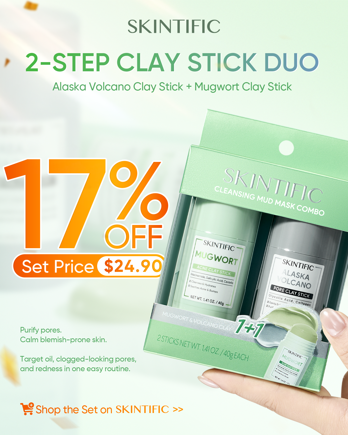 SkintificShop Facebook ad