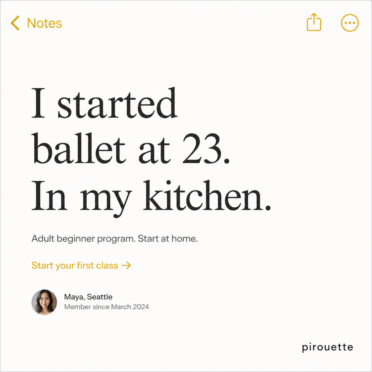 Dance Masterclass Facebook ad