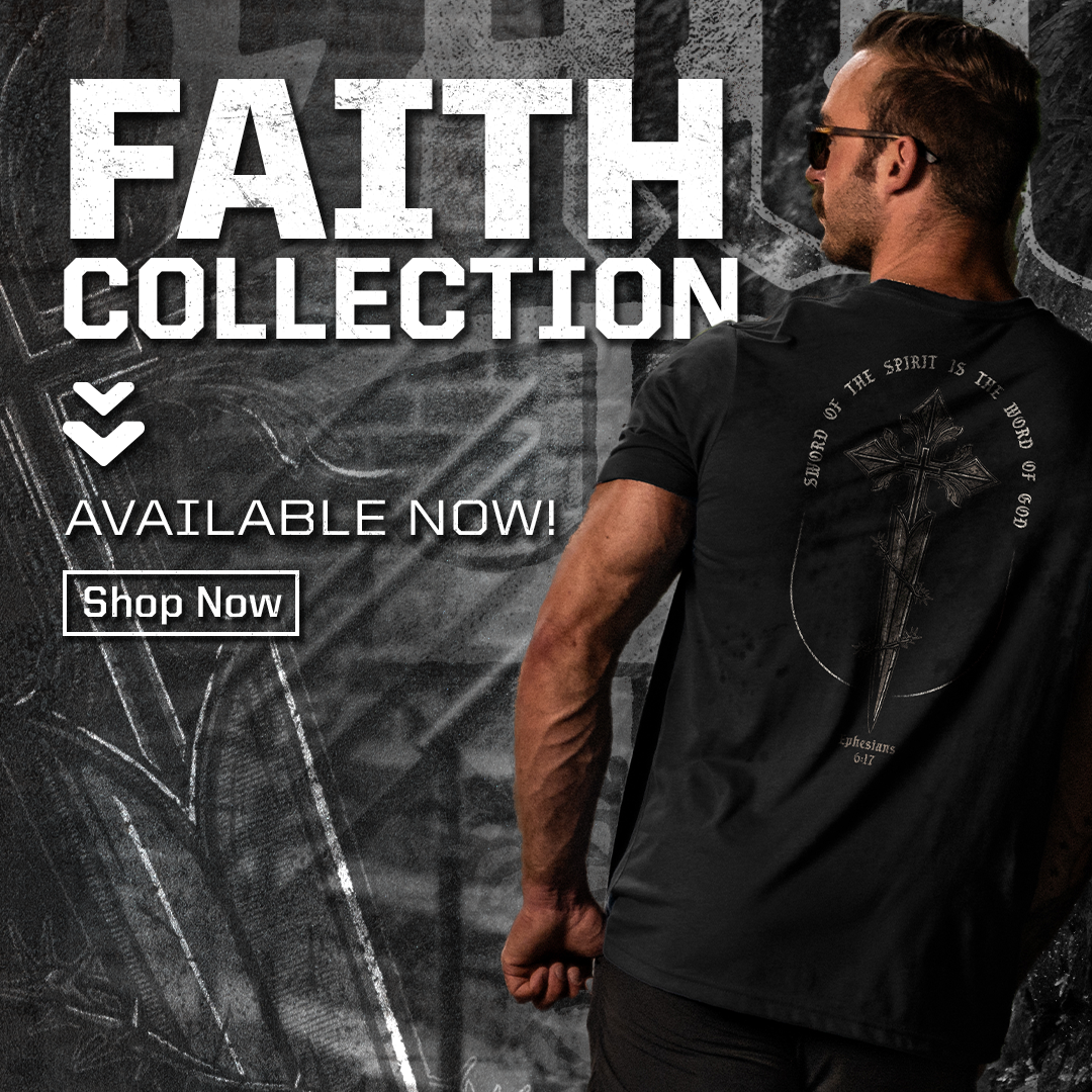 Nine Line Apparel Facebook ad: Faith Worn Proud