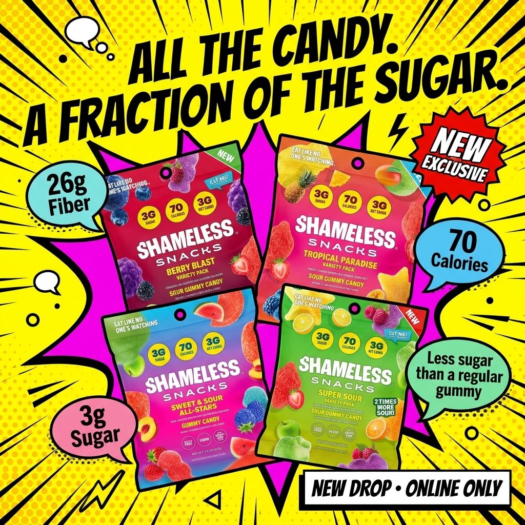 Shameless Snacks Facebook ad