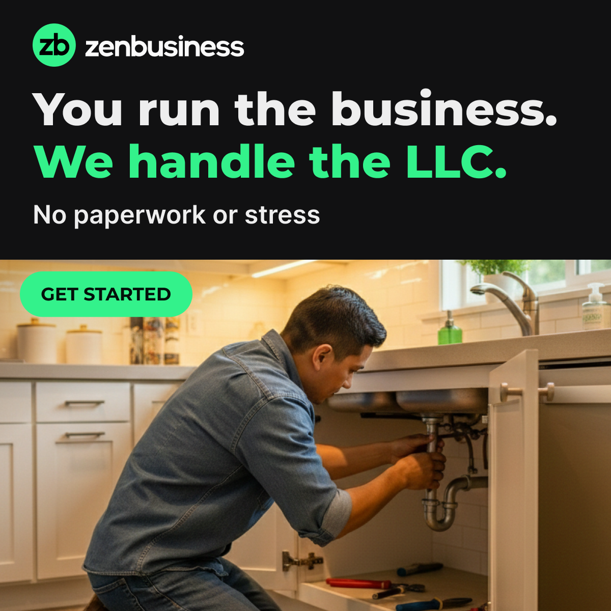 ZenBusiness Facebook ad