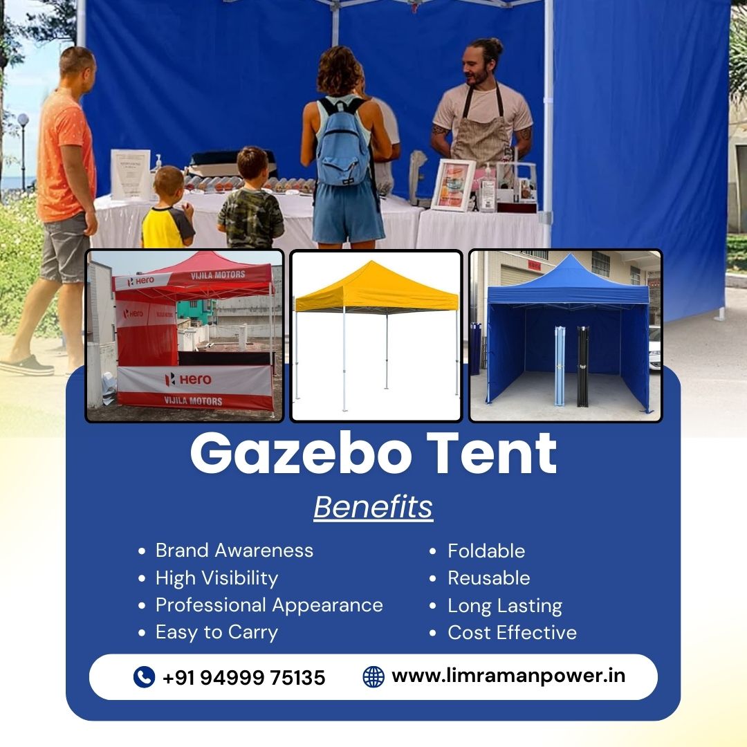 Limra man power Facebook ad: Gazebo Tent - Foldable