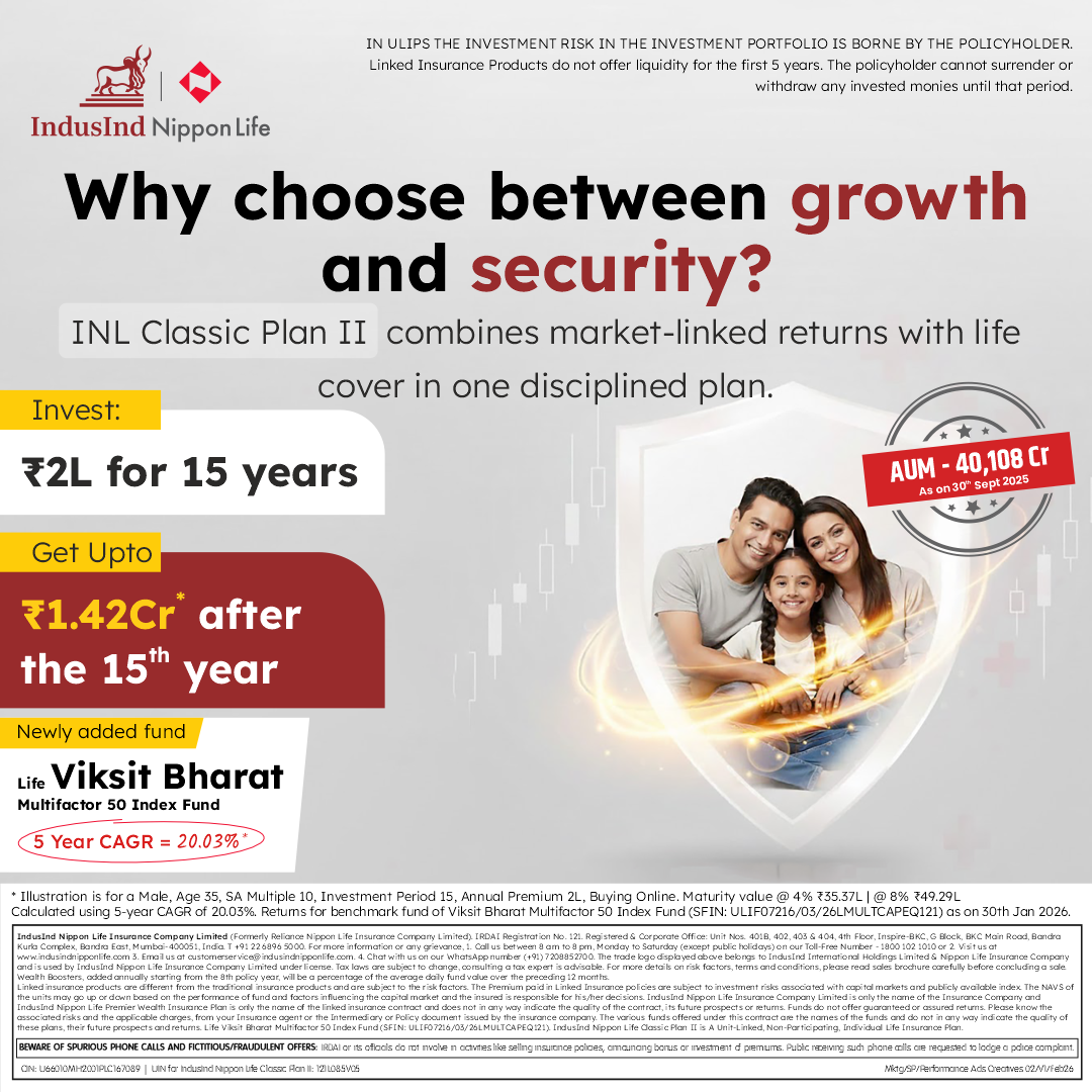 IndusInd Nippon Life Insurance Facebook ad