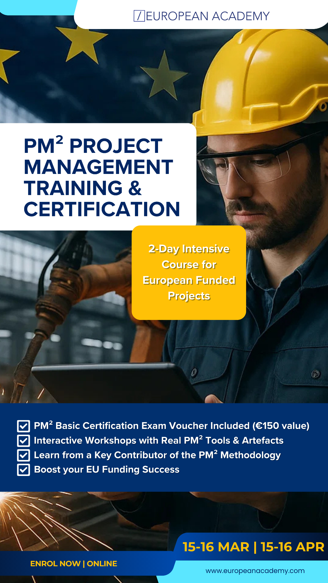 European Academy Facebook ad from Jan 29, 2026