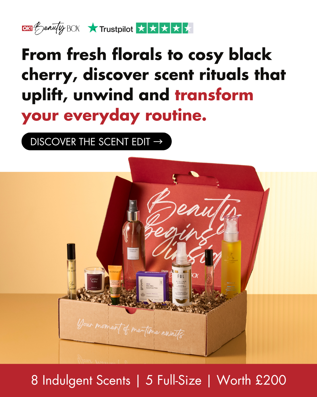 OK Beauty Box Facebook ad