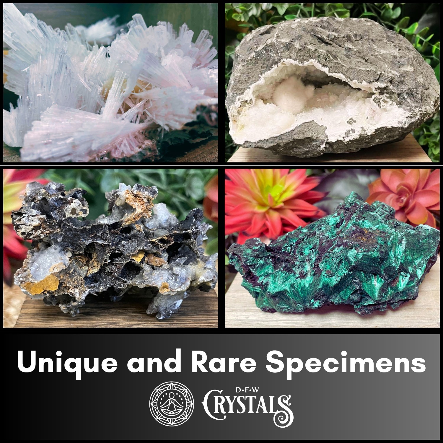 DFW Crystals Facebook ad: Step into the magic at DFW Crystals