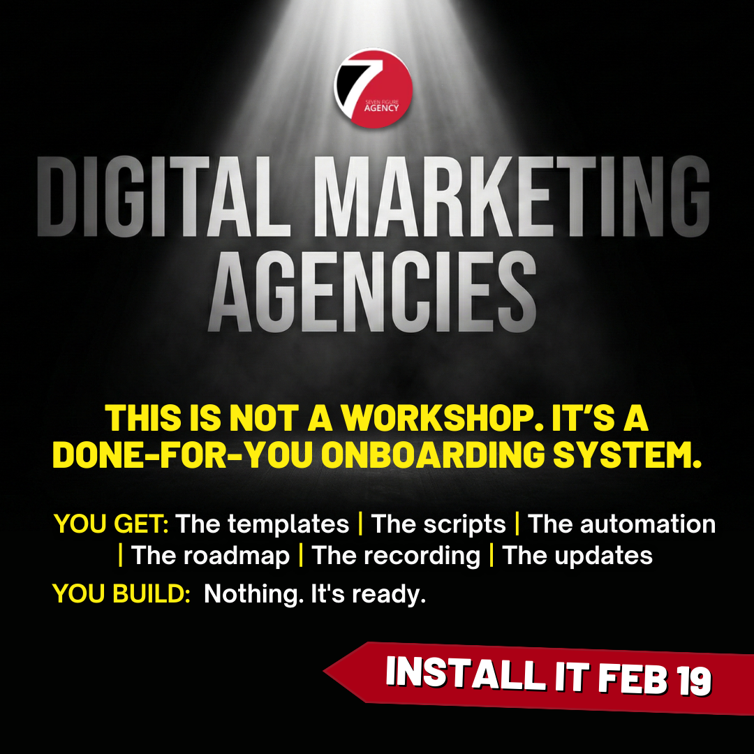 Seven Figure Agency Facebook ad
