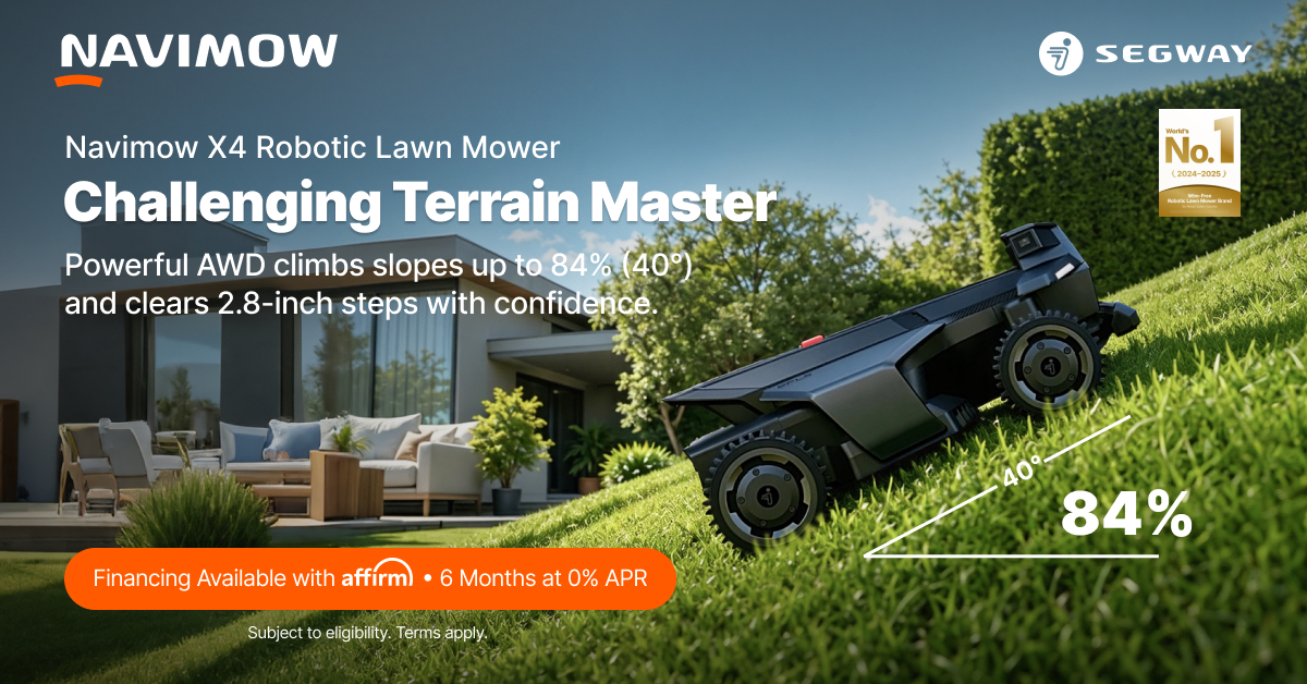 Segway Navimow Facebook ad from Aug 5, 2026