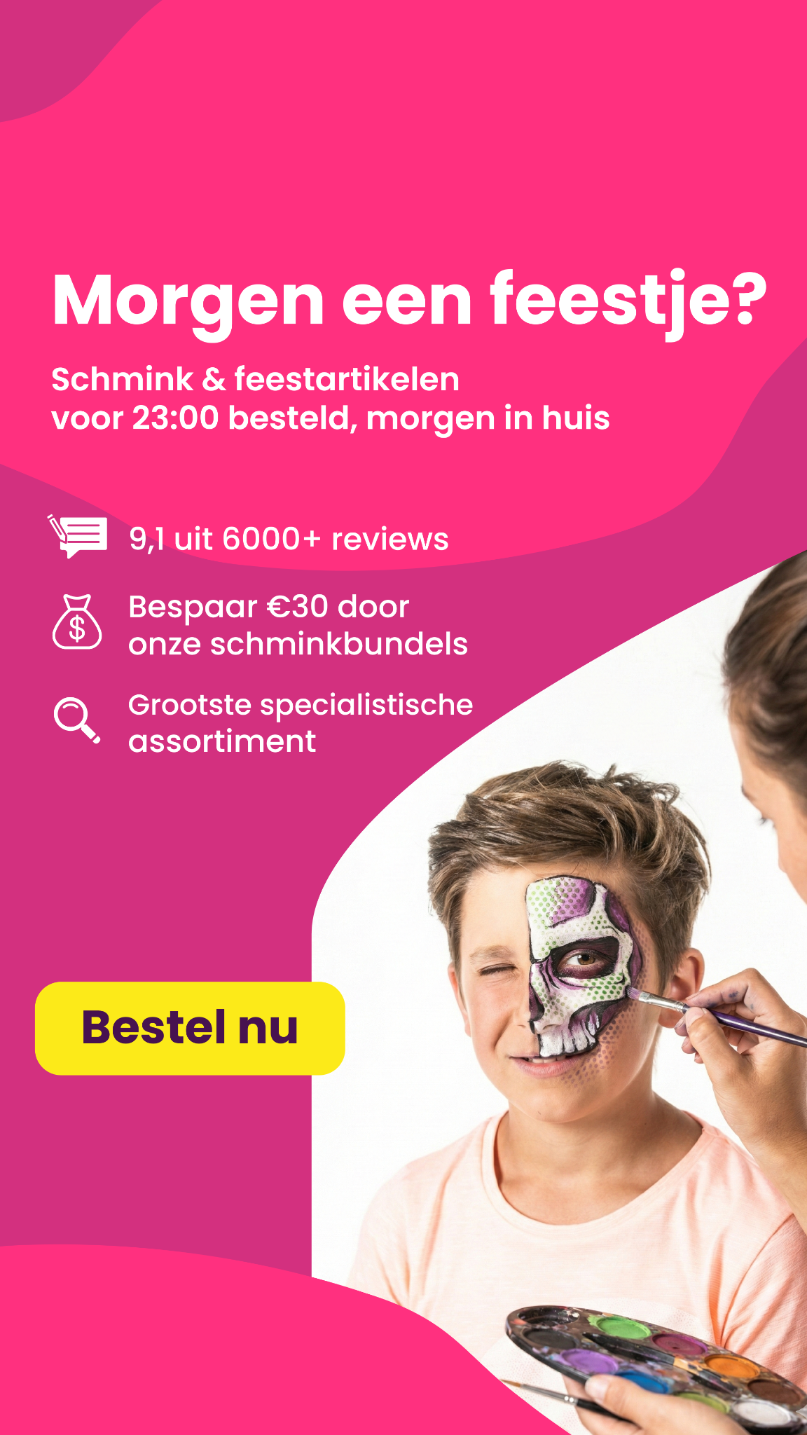 Schmink Specialist Facebook ad: Bespaar €30