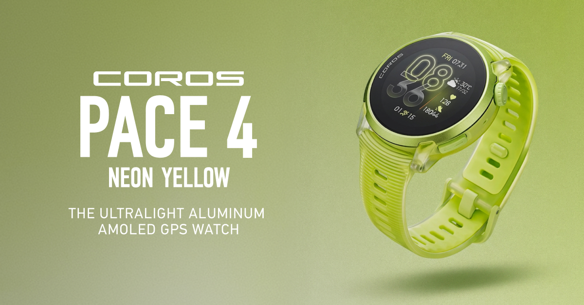 COROS Australia & New Zealand Facebook ad: COROS PACE 4 Neon Yellow