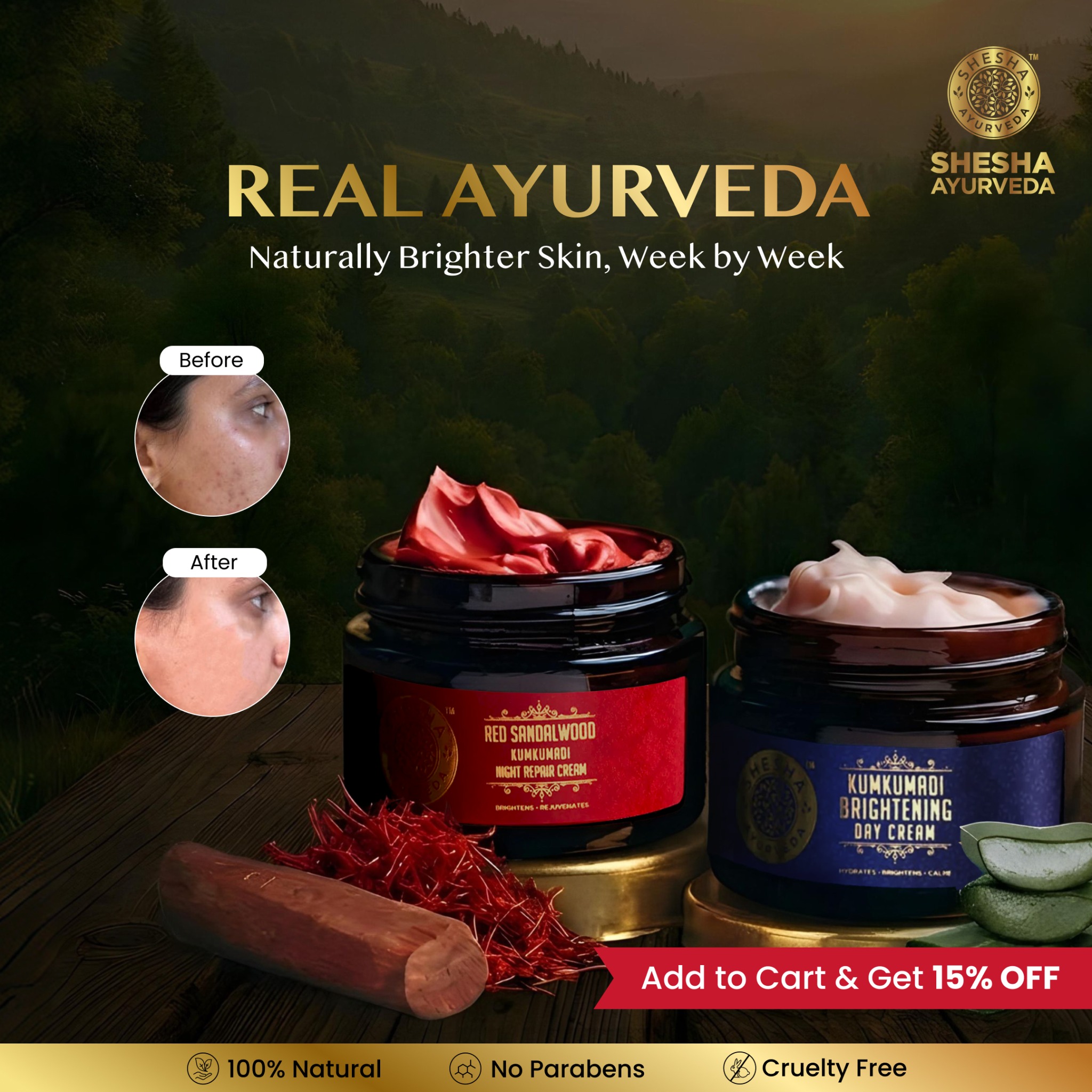 Shesha Ayurveda Facebook ad