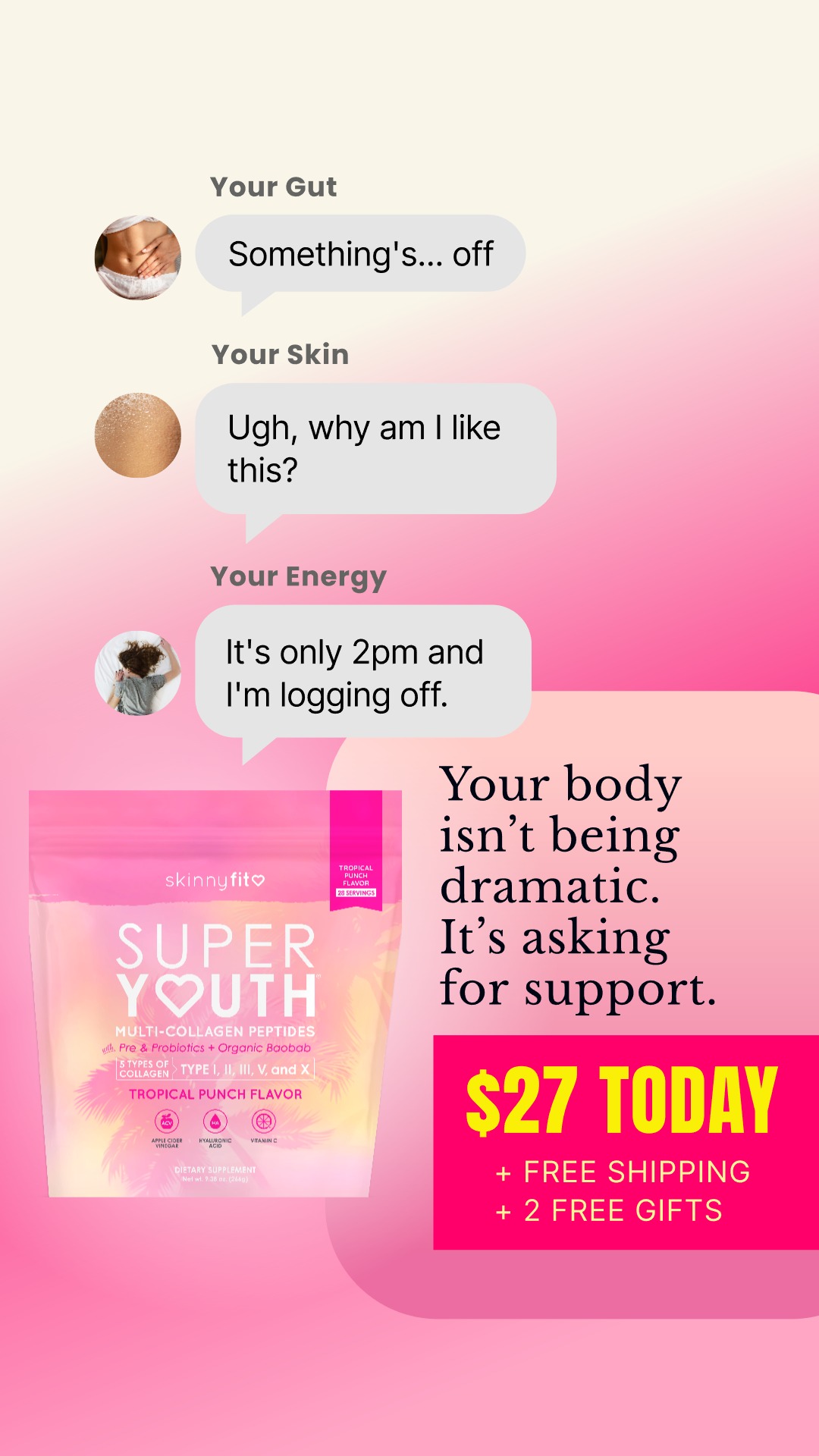 SkinnyFit Facebook ad