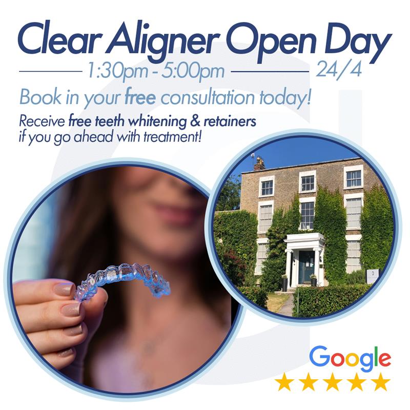 Catherine Court Dentistry Ltd Facebook ad: FREE Clear Aligner Open Day