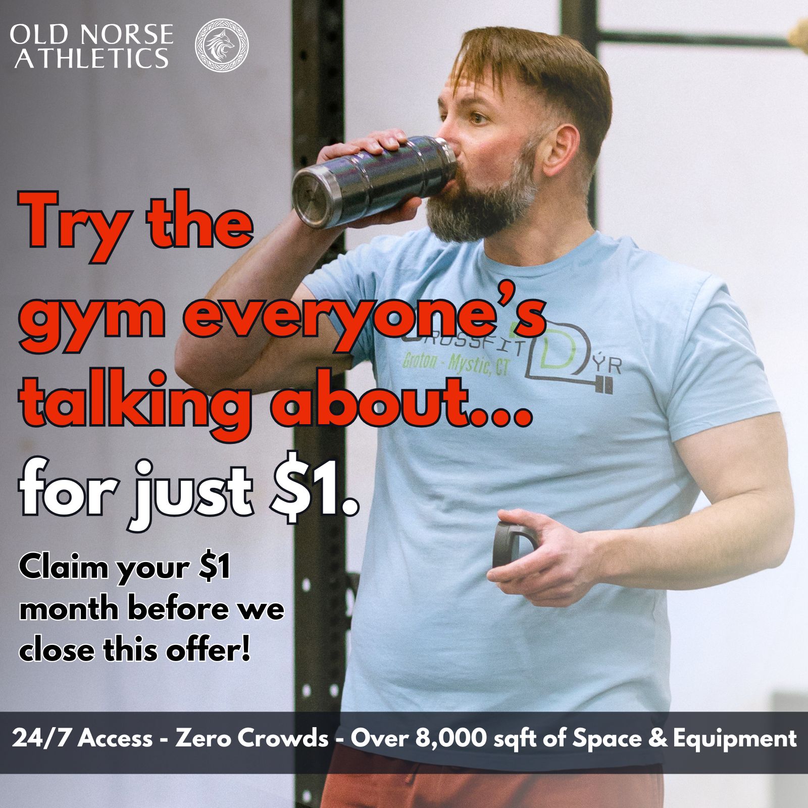Old Norse Athletics + CrossFit Dýr Facebook ad