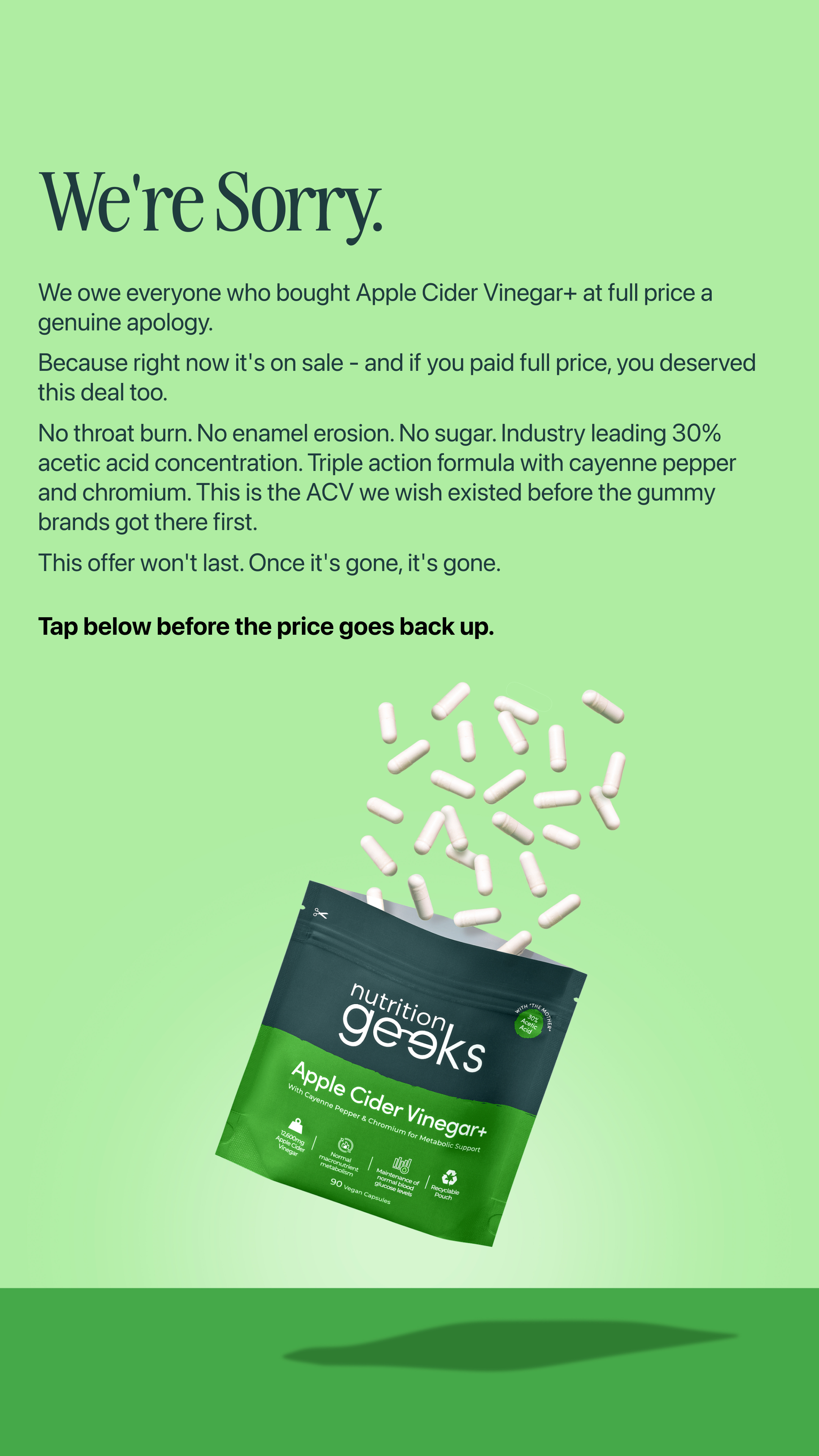 Nutrition Geeks Facebook ad