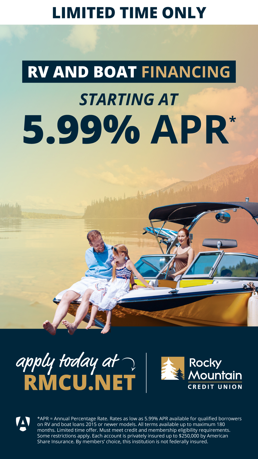 Rocky Mountain Credit Union Facebook ad from Apr 13, 2026