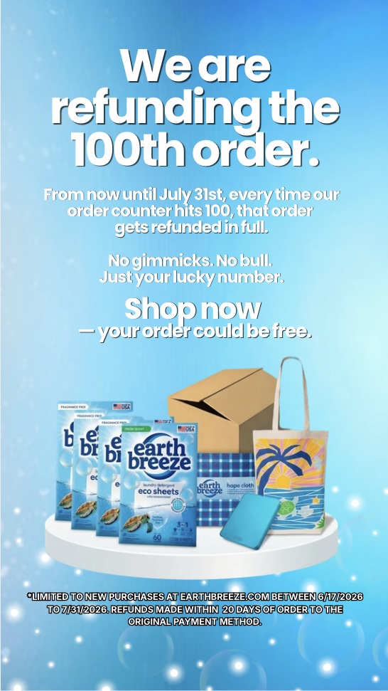 Earth Breeze Facebook ad
