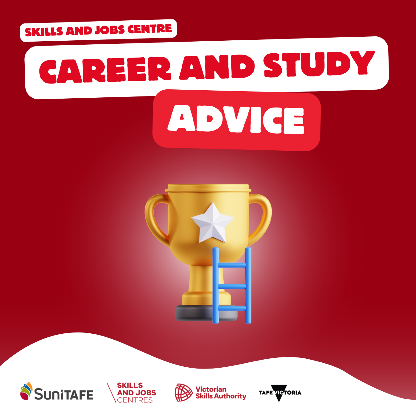SuniTAFE, Sunraysia Institute Of TAFE Facebook ad: Our Skills and Jobs Centre is here to…