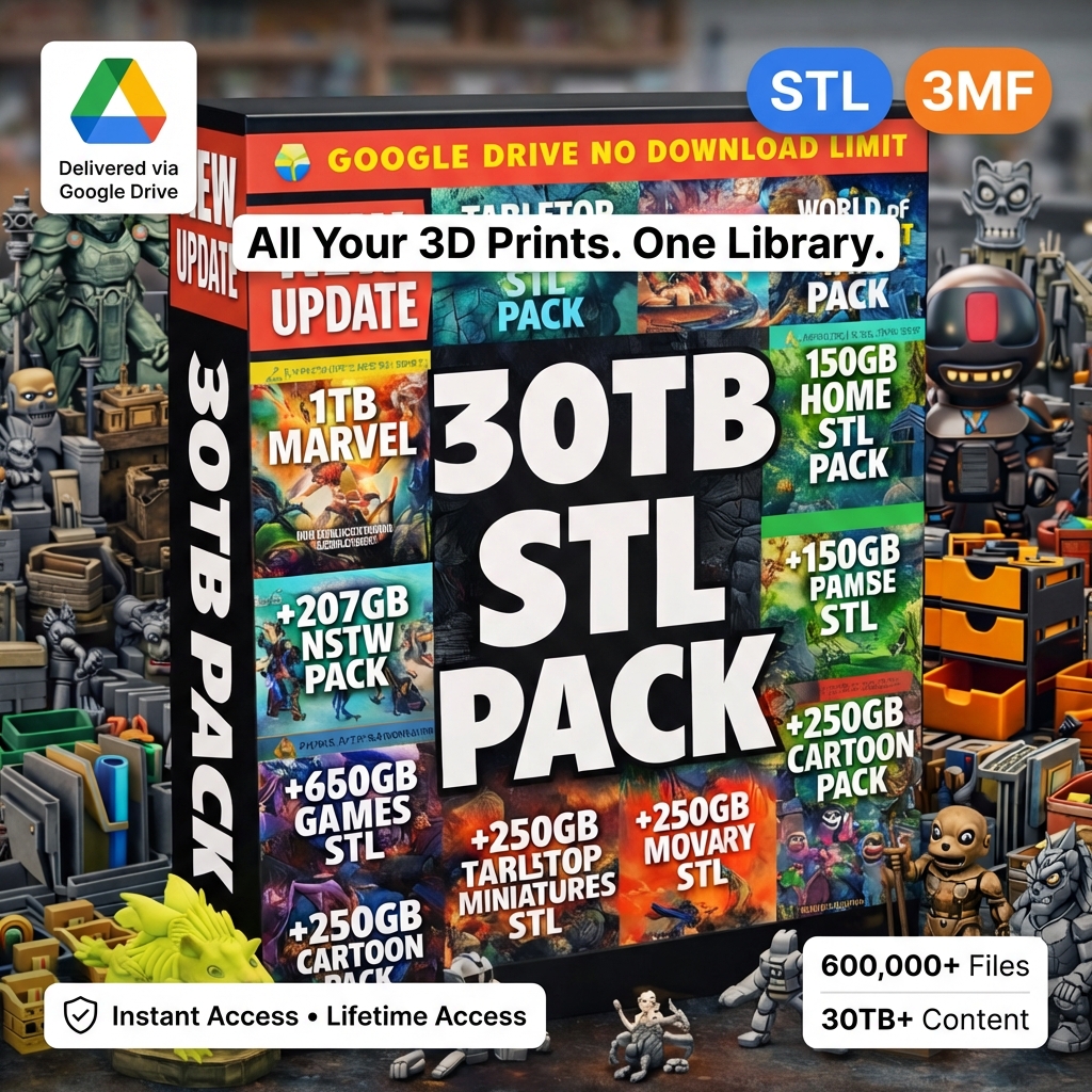 MakerForge Facebook ad: Most STL Bundles Look Big, This One Prints Right