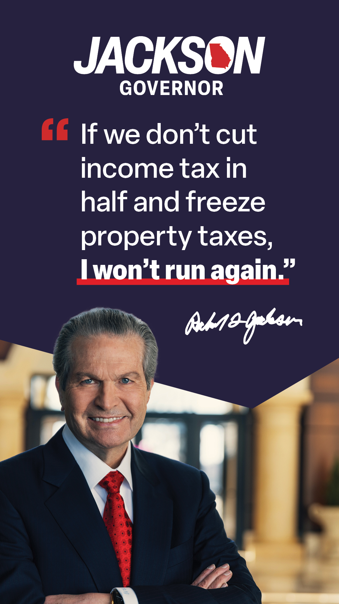 Rick Jackson for Governor Facebook ad from Feb 14, 2026