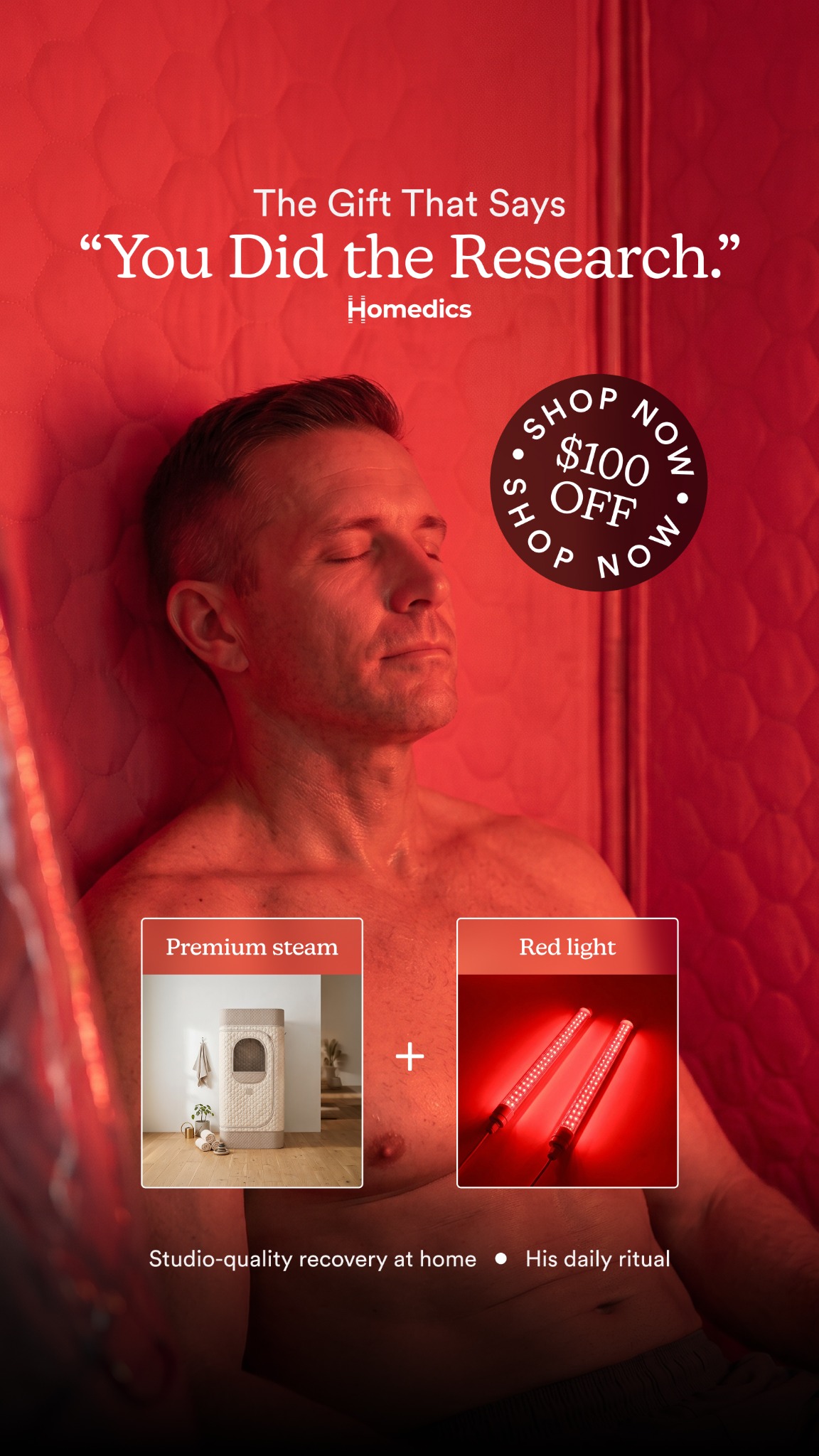 Homedics Facebook ad