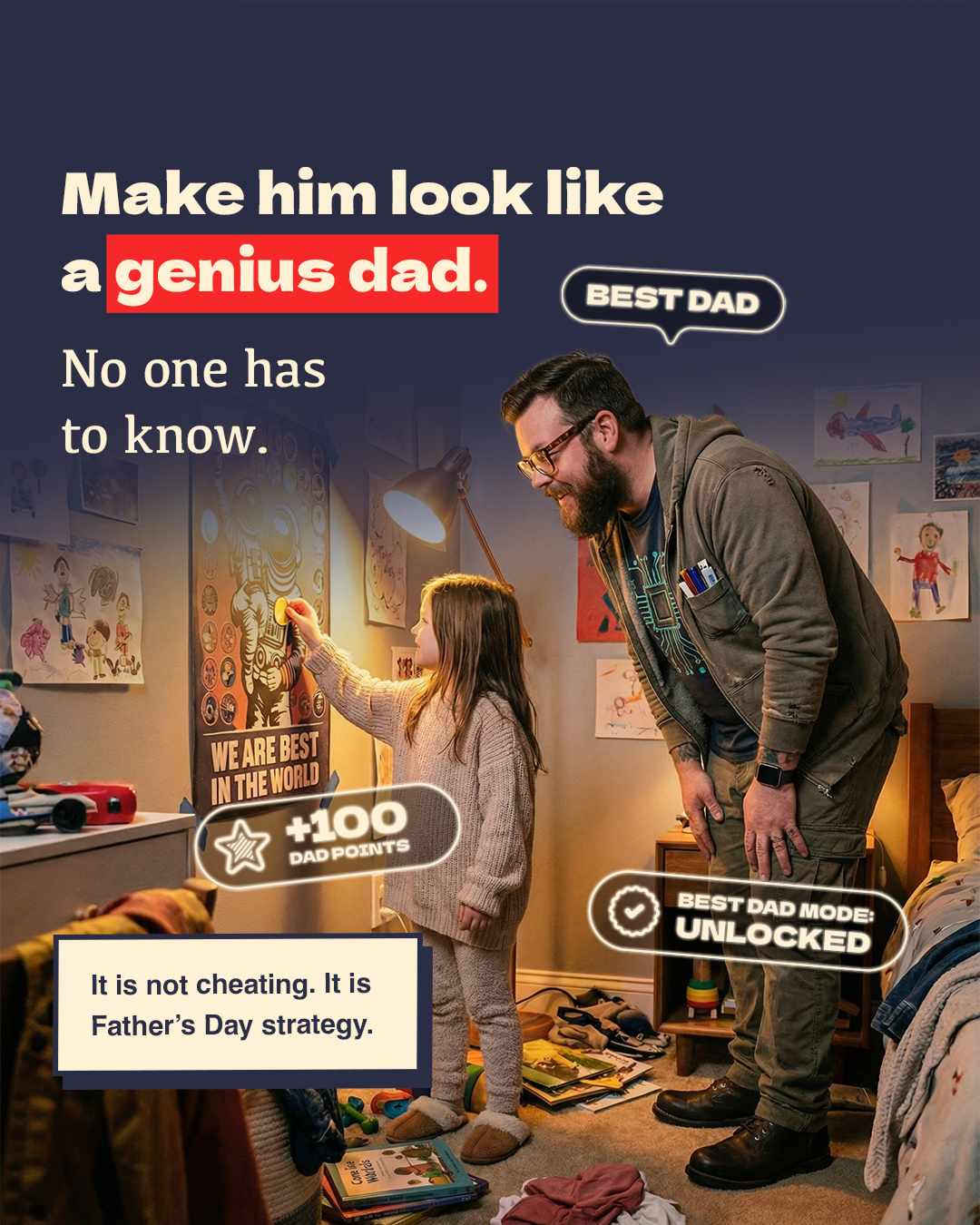 Best Dad Book Facebook ad: The perfect Father's Day Gift
