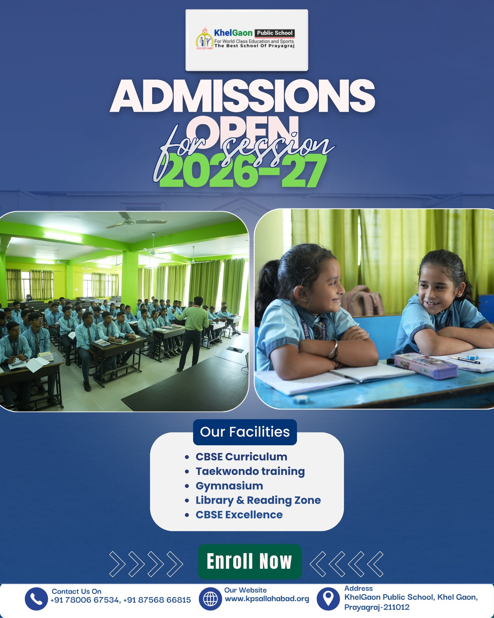 KhelGaon Public School Facebook ad: Admission is not just a process… it’s a…