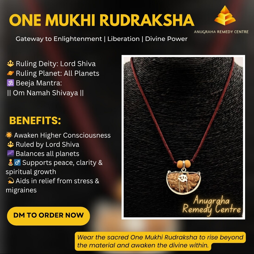 Anugraha Life Facebook ad: Sacred Shiva Bead, One Mukhi