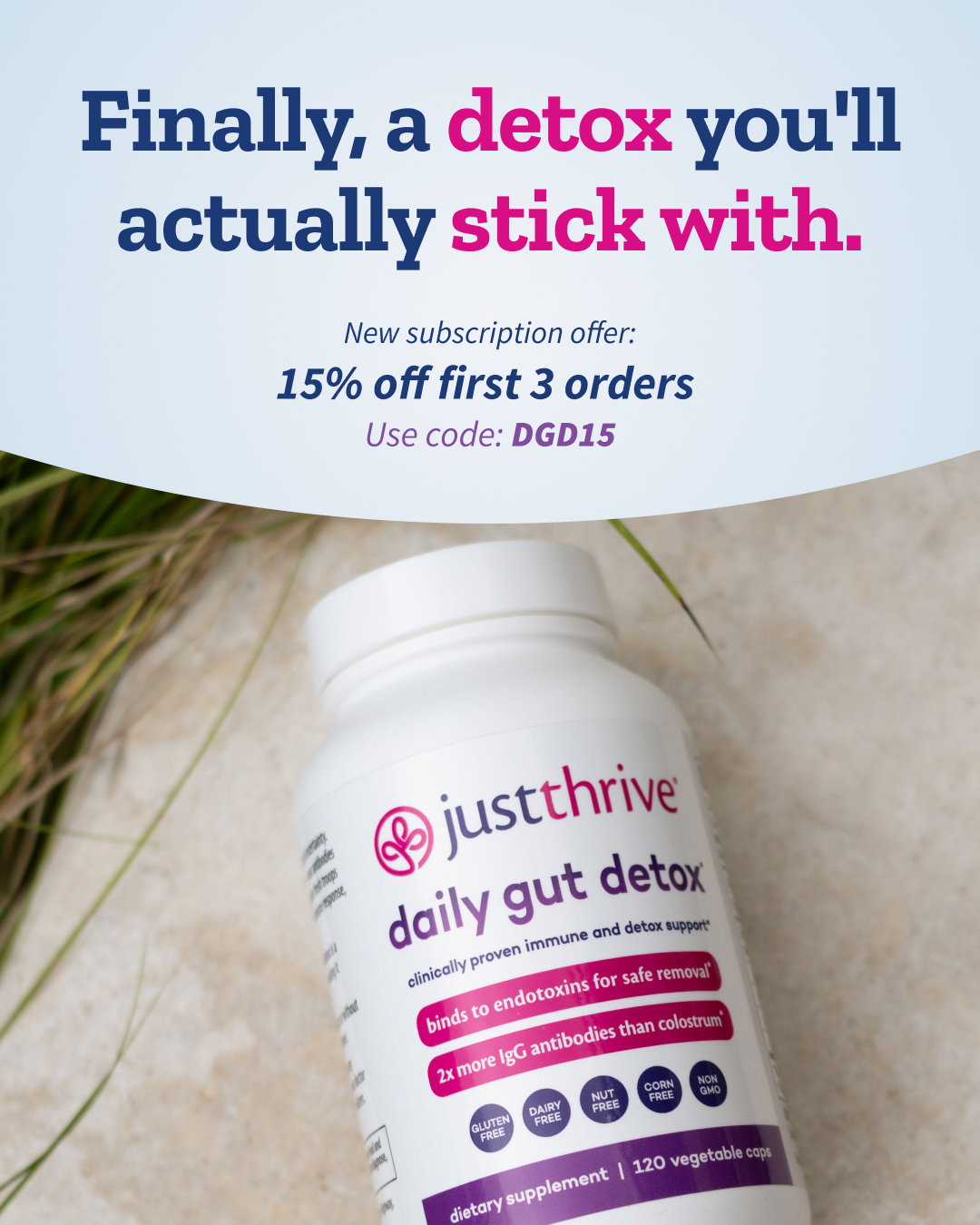 Just Thrive Facebook ad