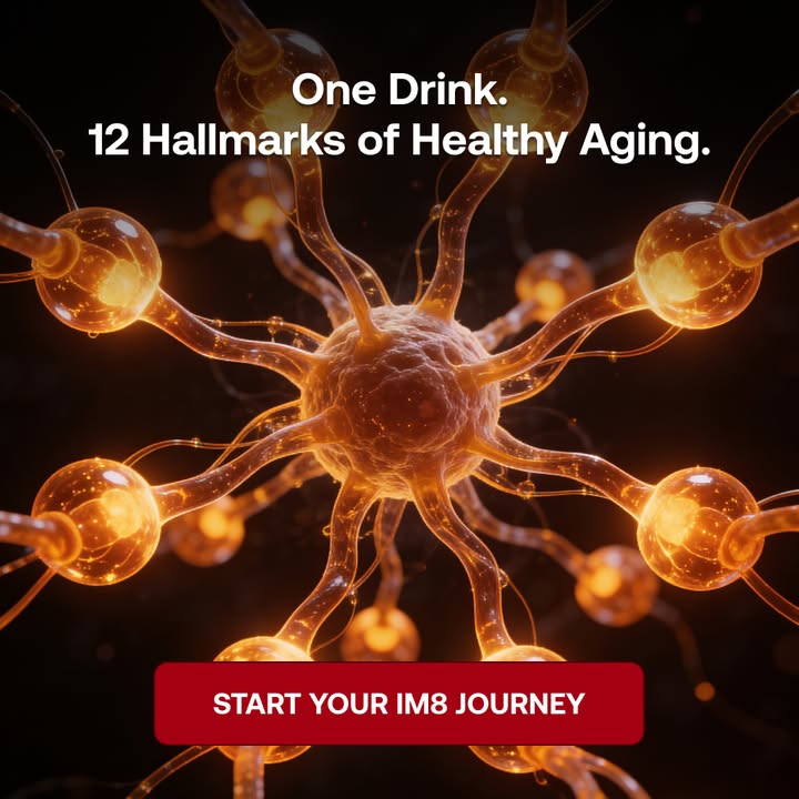 IM8 Global Facebook ad: Longevity Starts at the Cellular Level