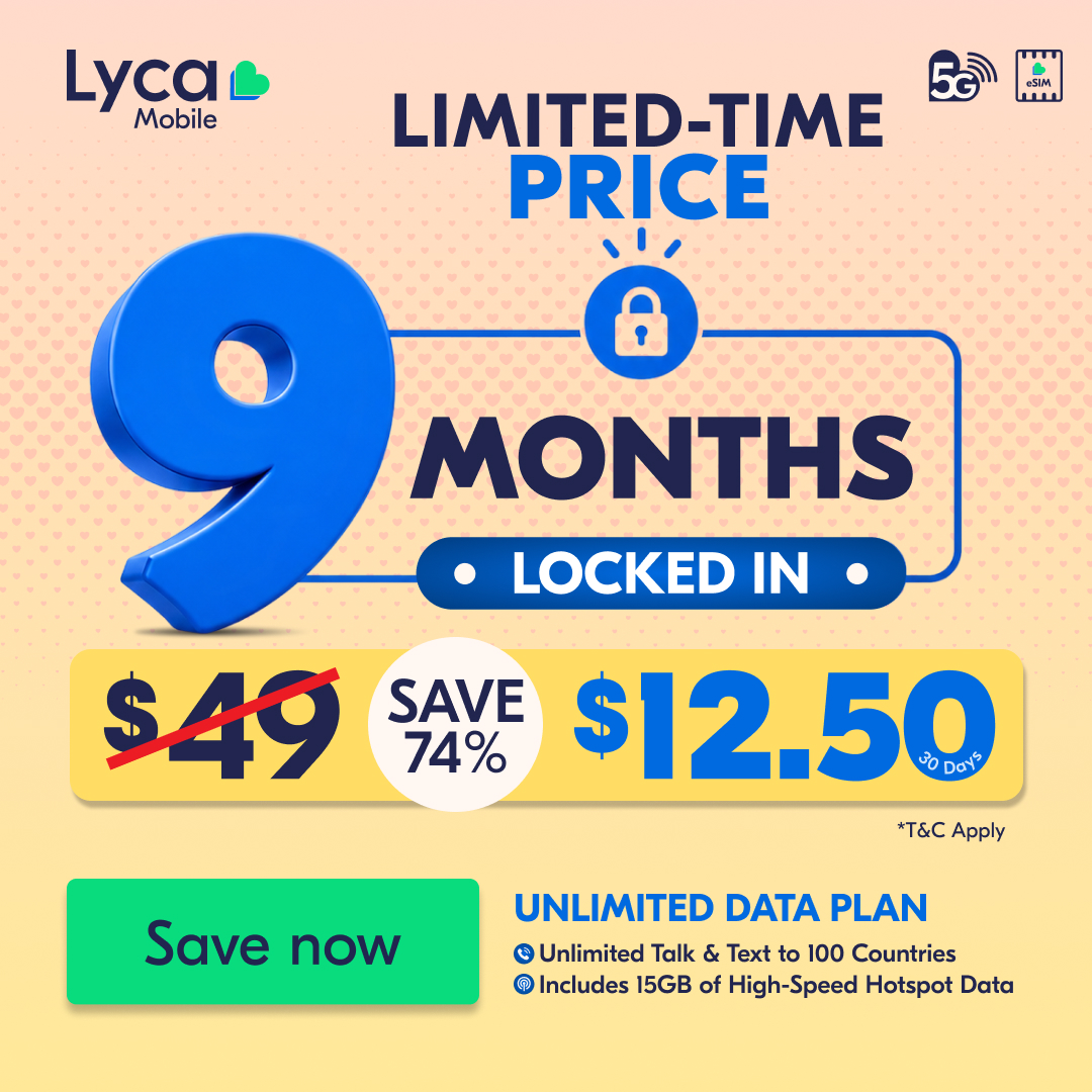 Lycamobile USA Facebook ad