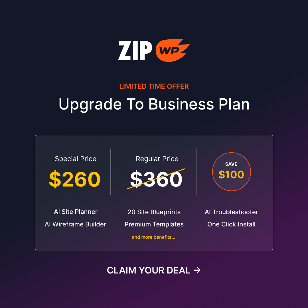Zip WP Facebook ad