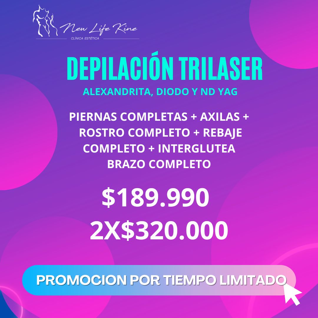 New Life Kine Clínica Estética Facebook ad: Buscas Depilación Laser o Tratamientos Reductivos?