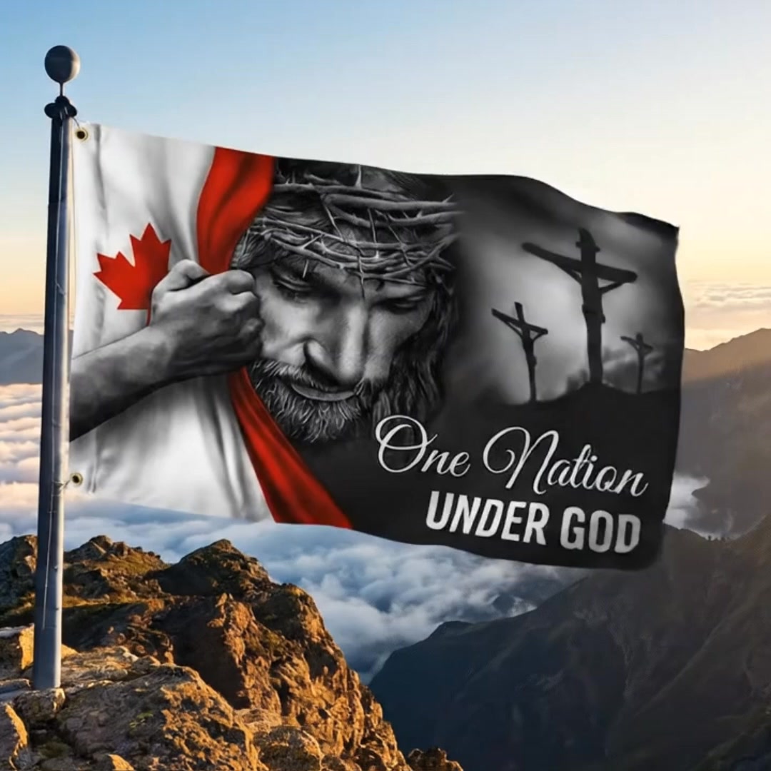 Unique Flags Facebook ad: One Nation Under God Canada Flag