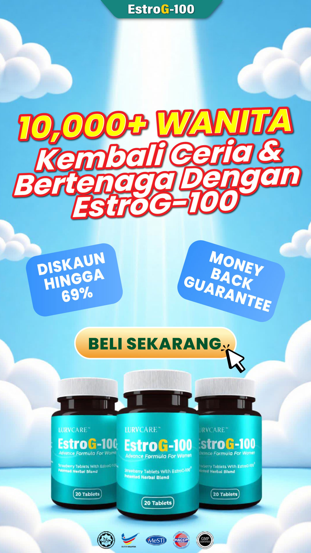 Estro G-100 HQ Facebook ad: BELI 4 PERCUMA 2 BOTOL >>>
