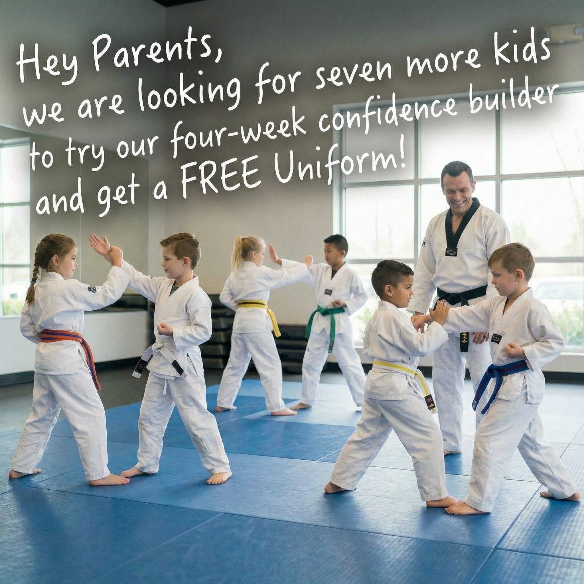 Han's World Class Taekwondo Academy Facebook ad: Best Kept Secret for Less SCREEN-TIME!