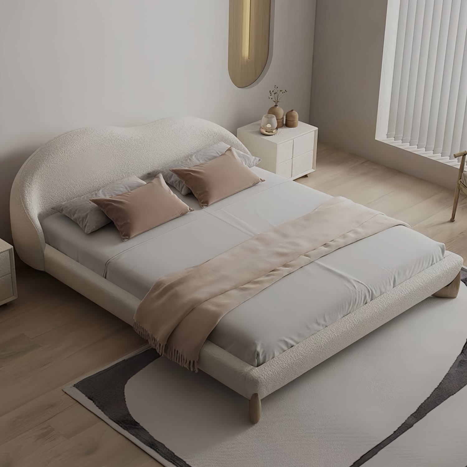 aahome777 Facebook ad: AAF FURNITURE | UMM Cream-Core Bed