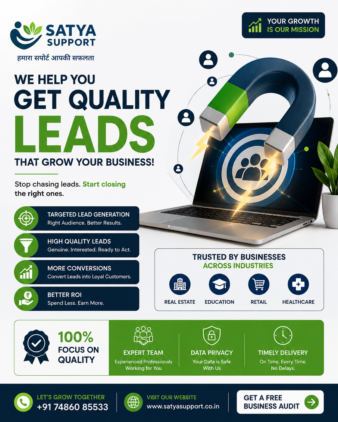 Satya Support Services Private Limited Facebook ad