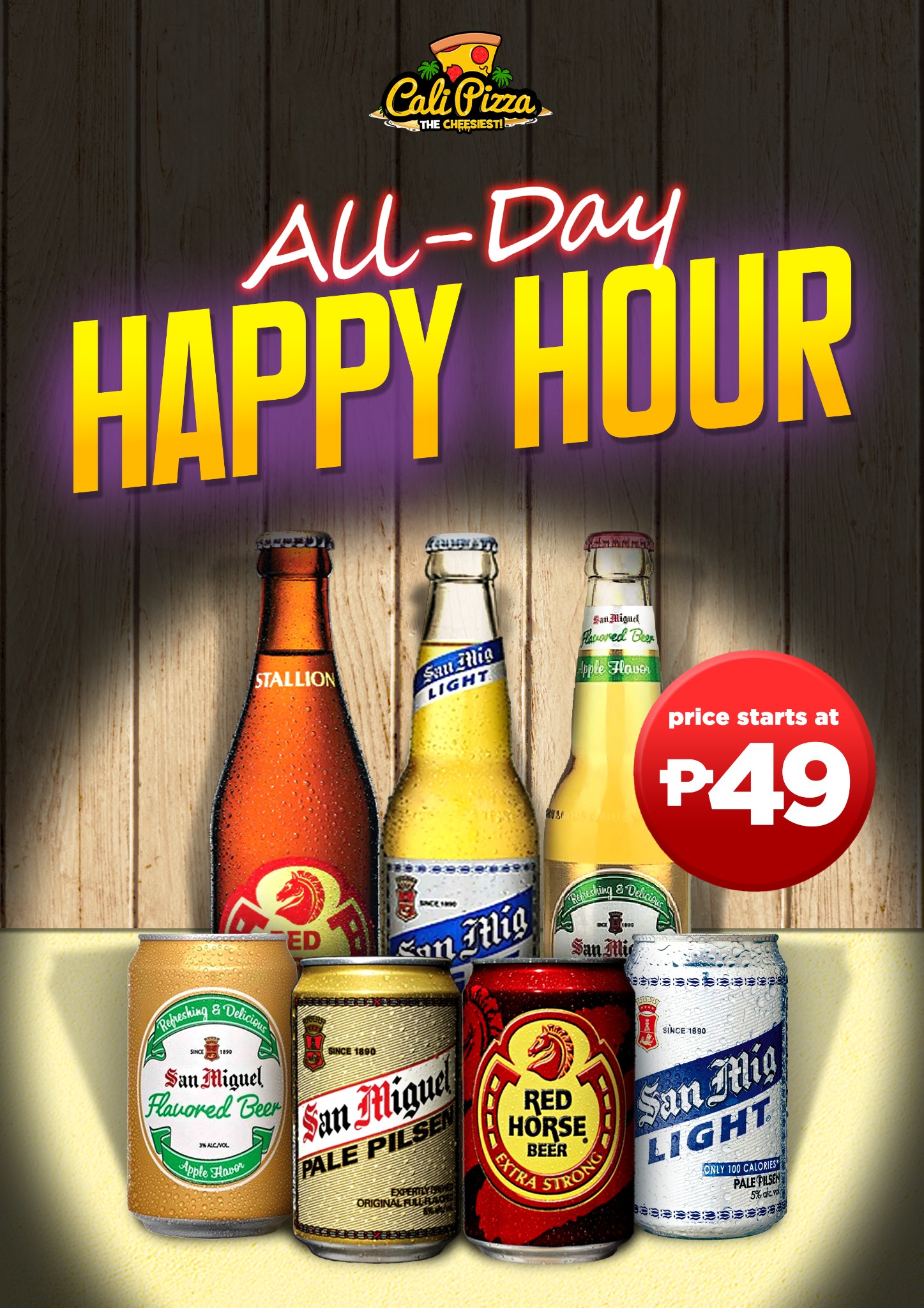 Cali Pizza Facebook ad: Chat in Messenger