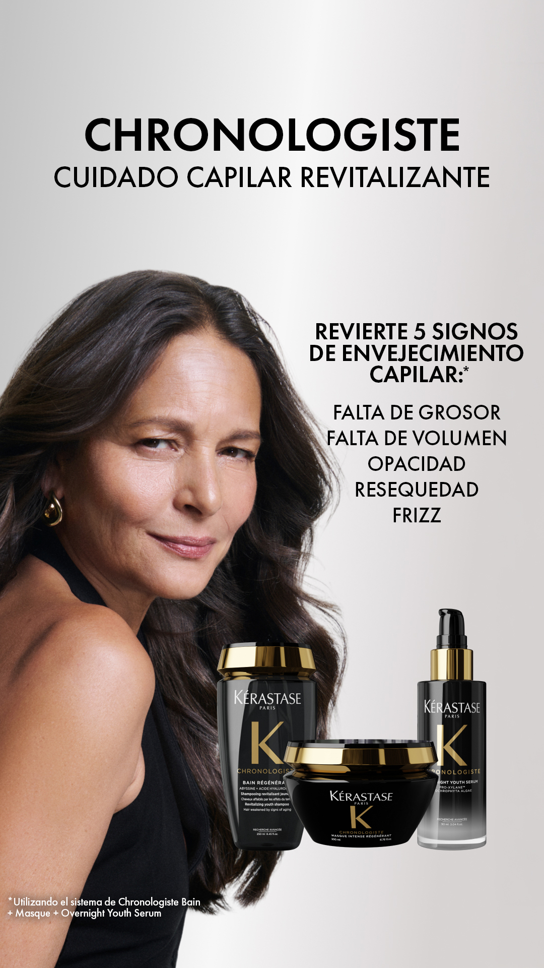Kérastase República Dominicana Facebook ad: Eleva cada ritual nocturno con Chronologiste.