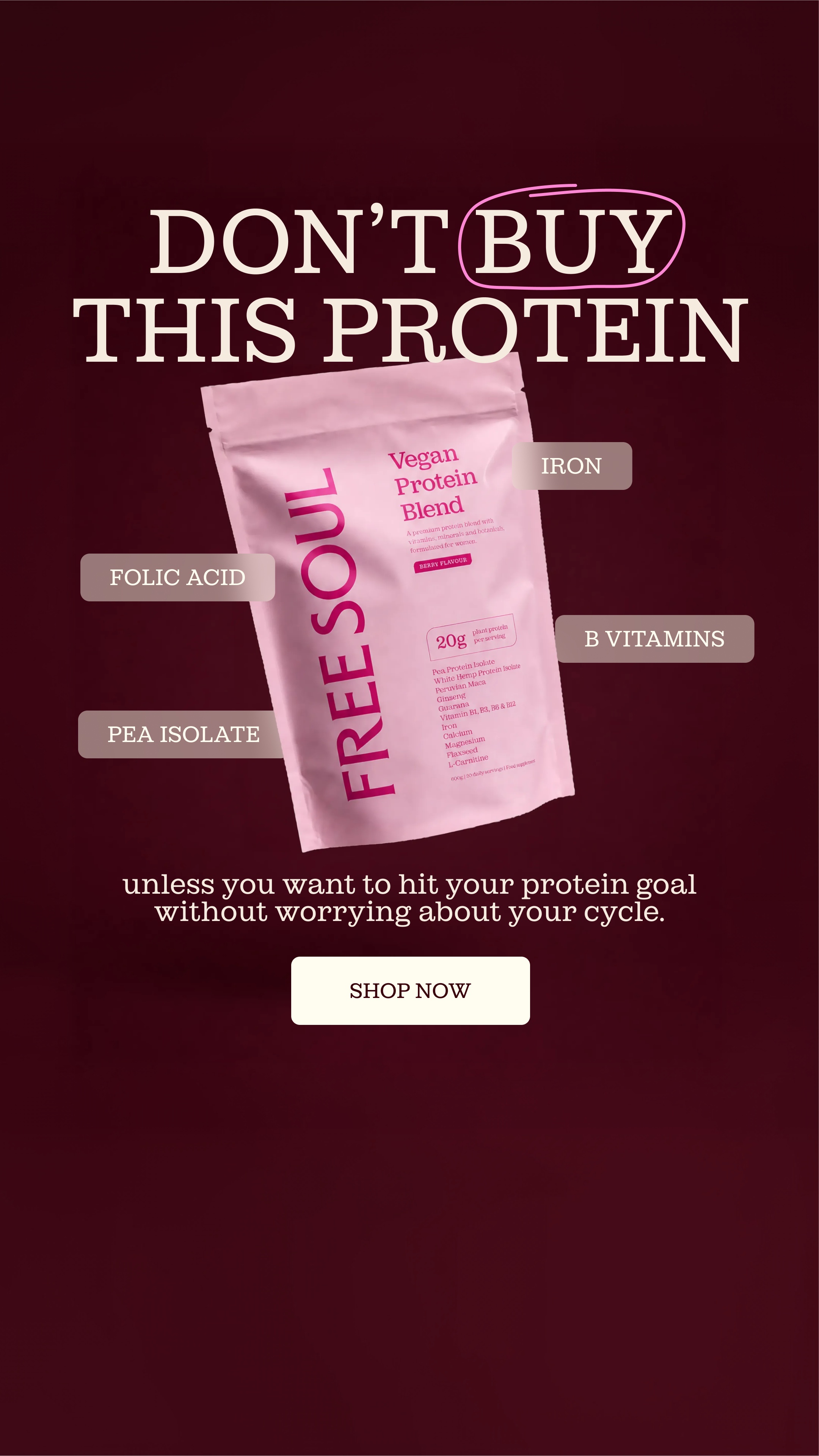 Free Soul Facebook ad