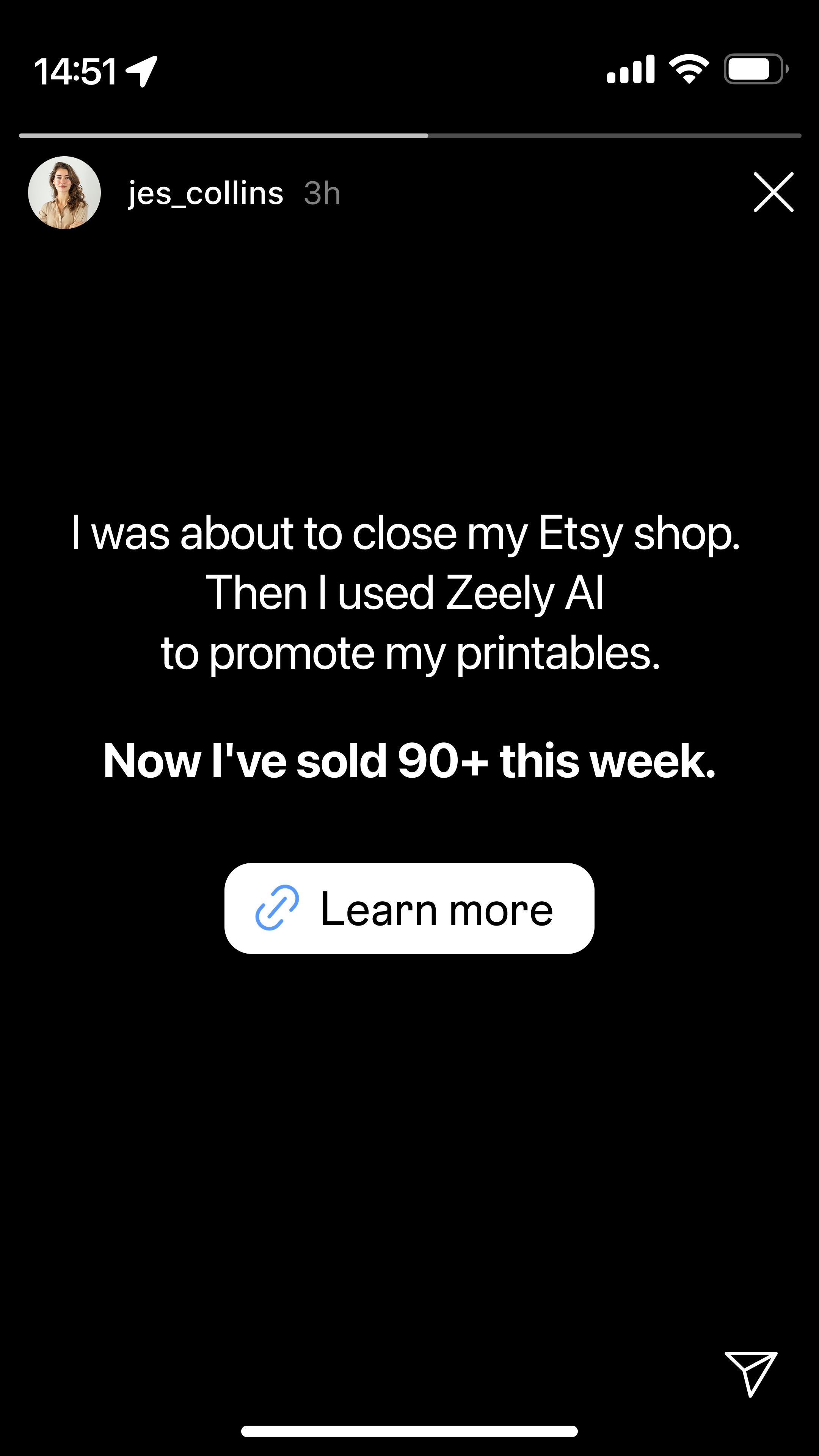 Zeely Facebook ad