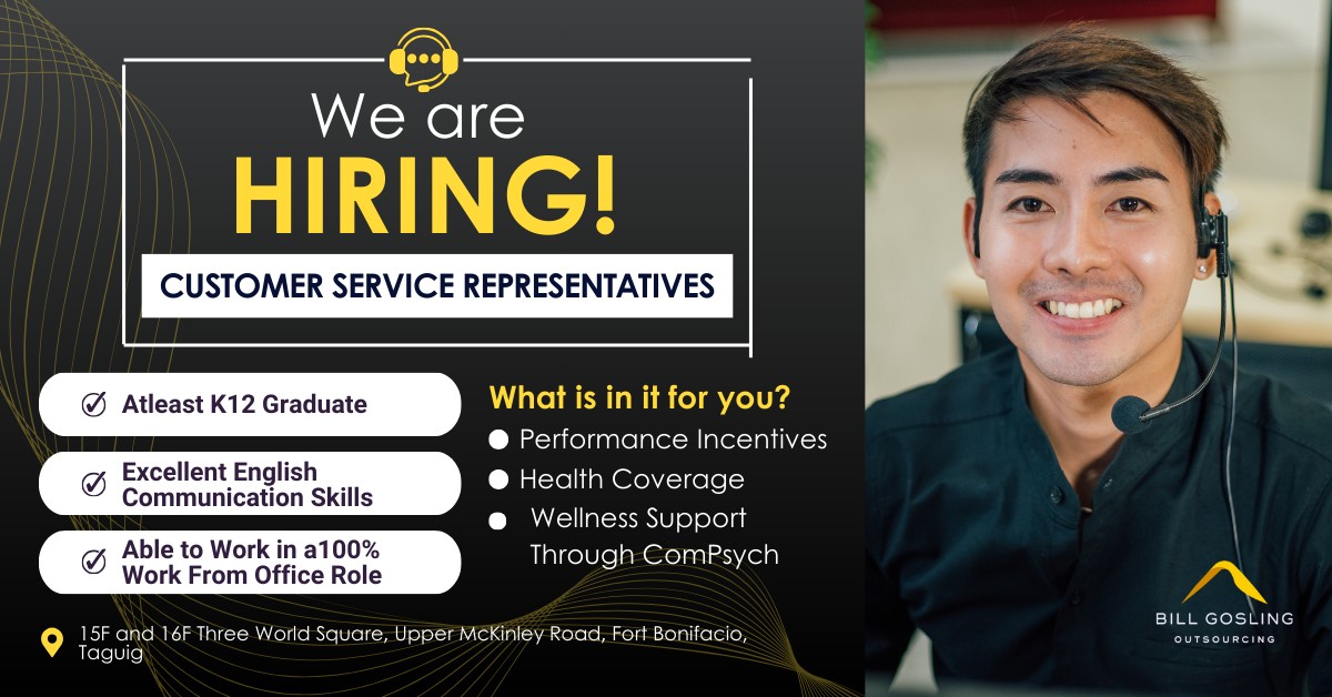Bill Gosling Outsourcing Philippines Facebook ad: Job Application I BillGosling
