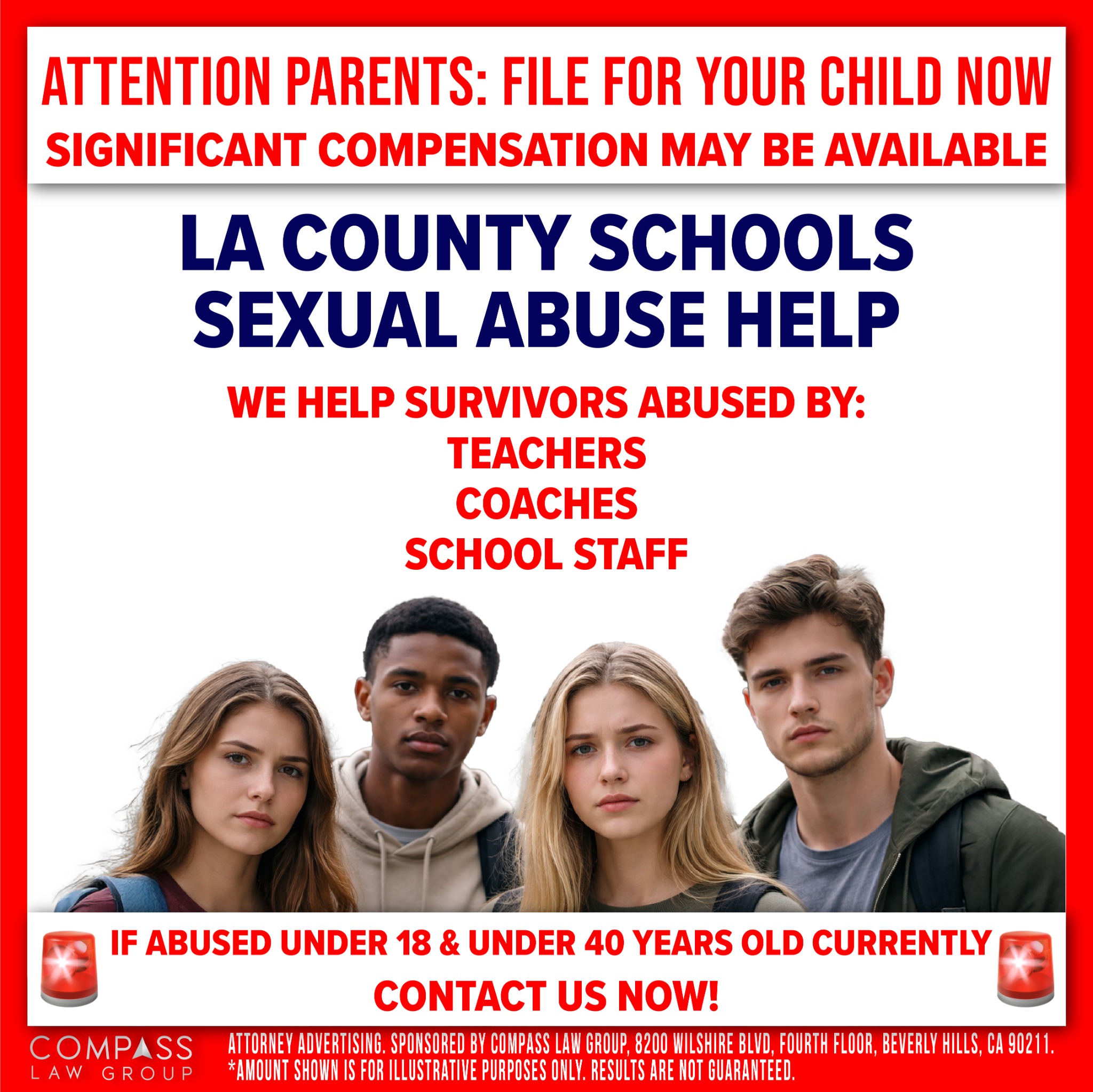 Abuse Justice Facebook ad
