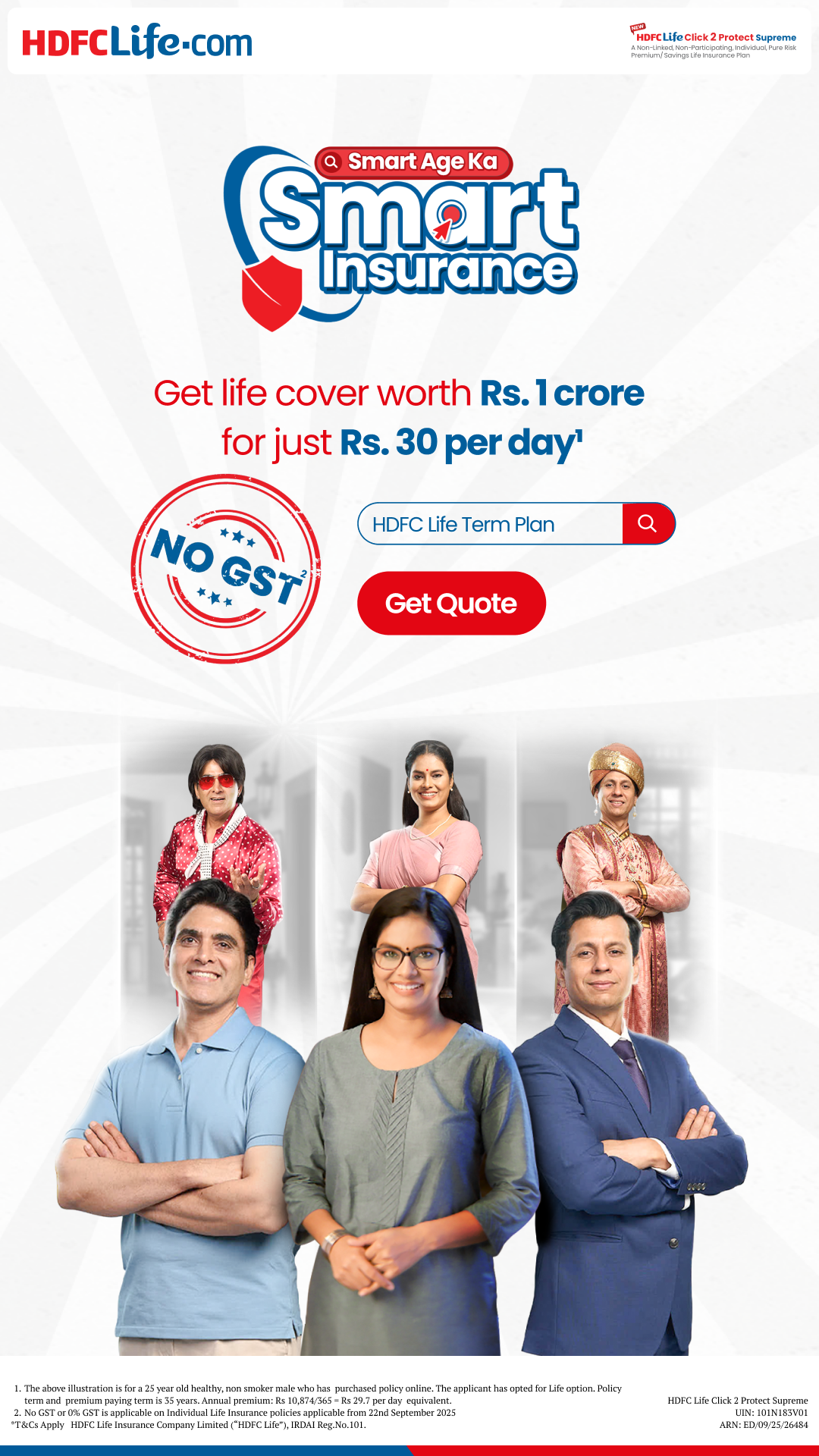 HDFC Life Facebook ad