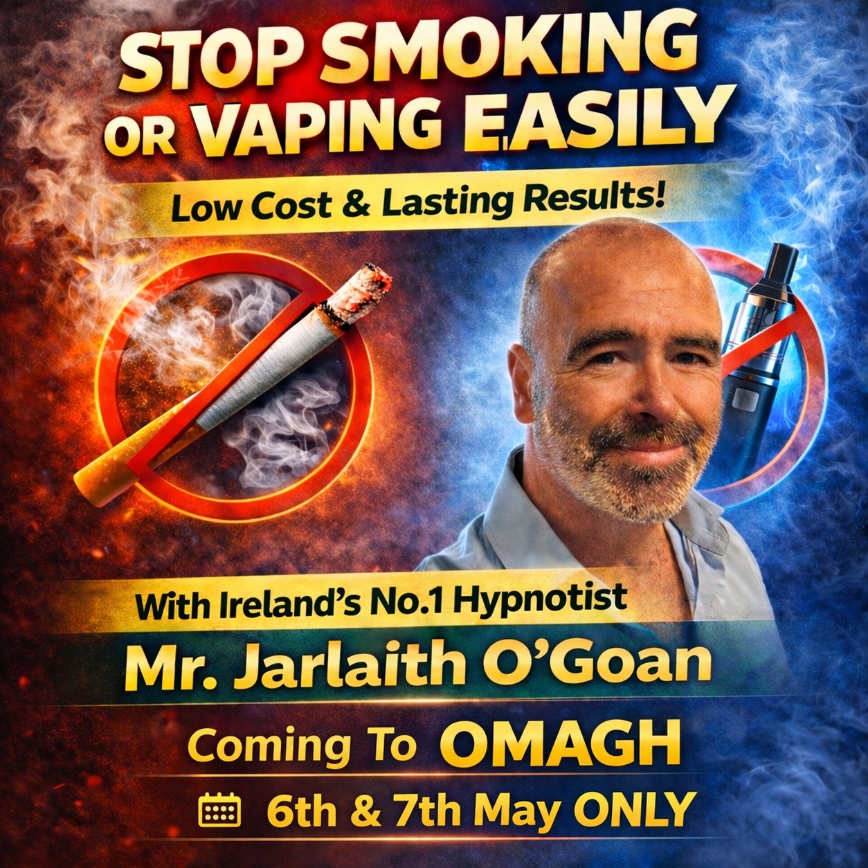 Jarlaith O'Goan Hypnotherapy Facebook ad: ๐ฆ๐ง๐ข๐ฃ ๐ฆ๐ ๐ข๐๐๐ก๐ ๐ข๐ฅ ๐ฉ๐๐ฃ๐๐ก๐ ๐๐๐ฆ๐๐๐ฌ