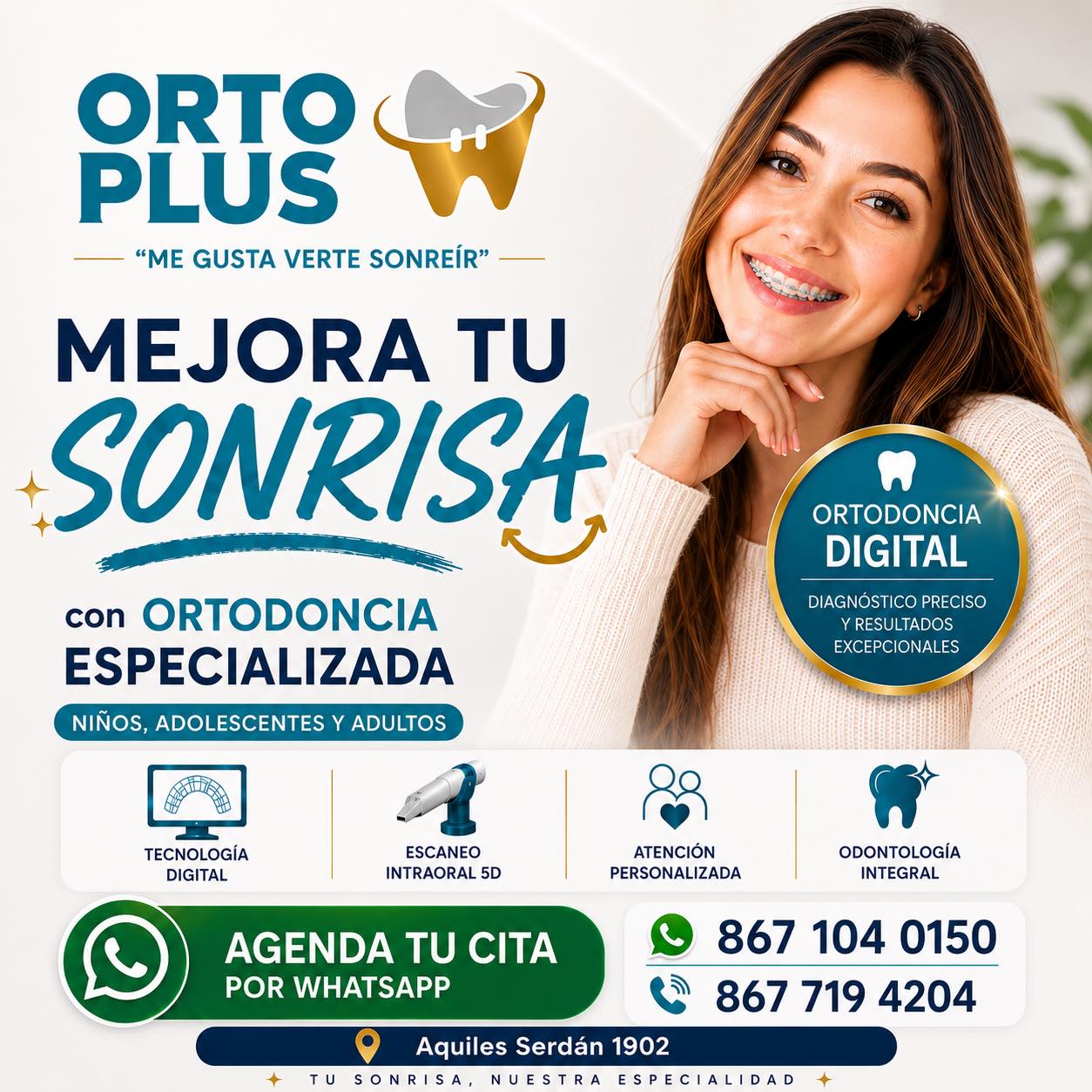 Ortoplus Facebook ad: La sonrisa que siempre has querido puede comenzar…