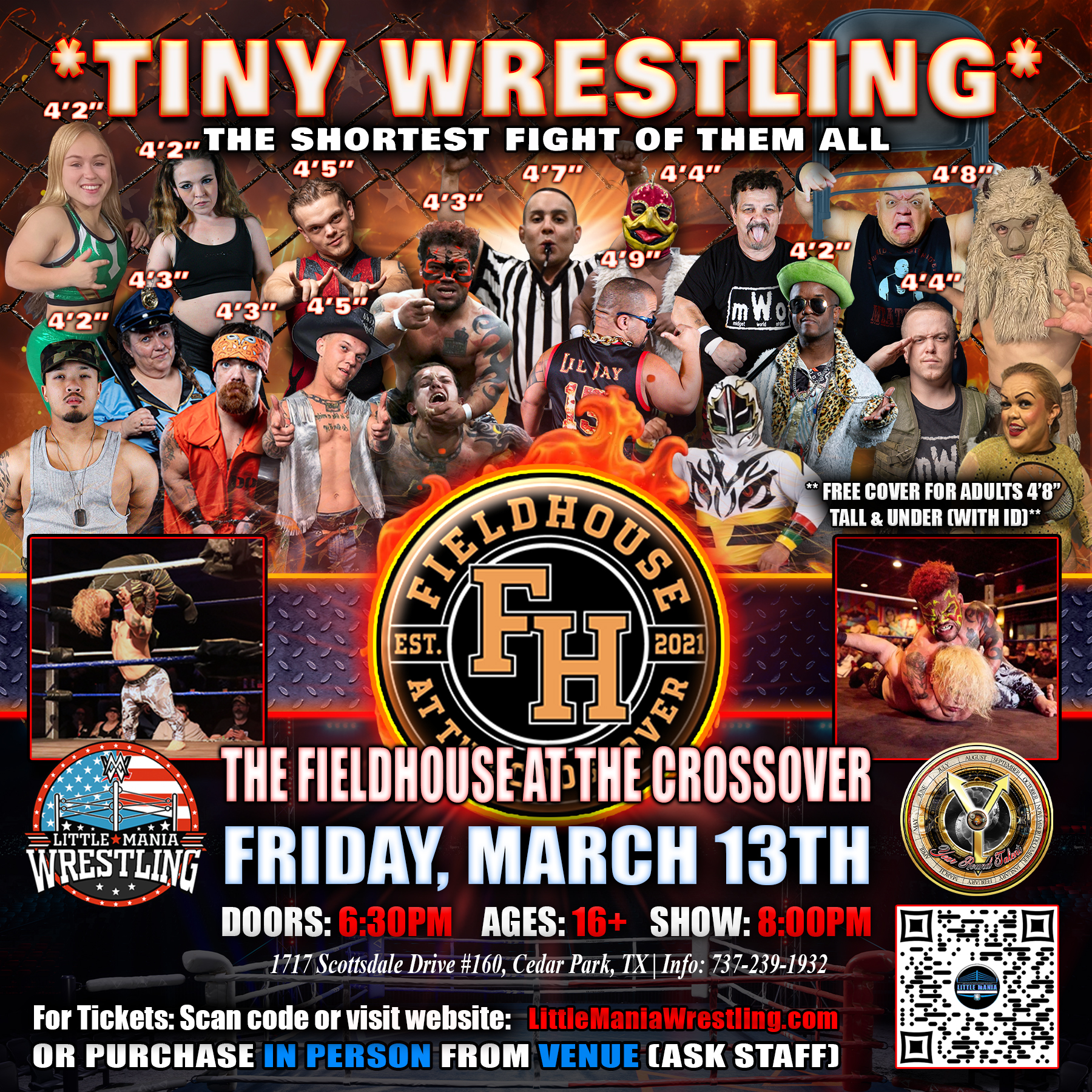 Little Mania Wrestling Facebook ad